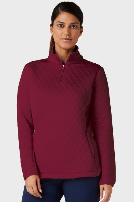 Callaway Women's 1/4 Zip Thermal Quilted Golf Top