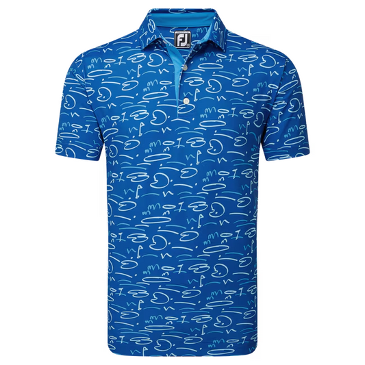 FootJoy Golf Course Doodle Pique