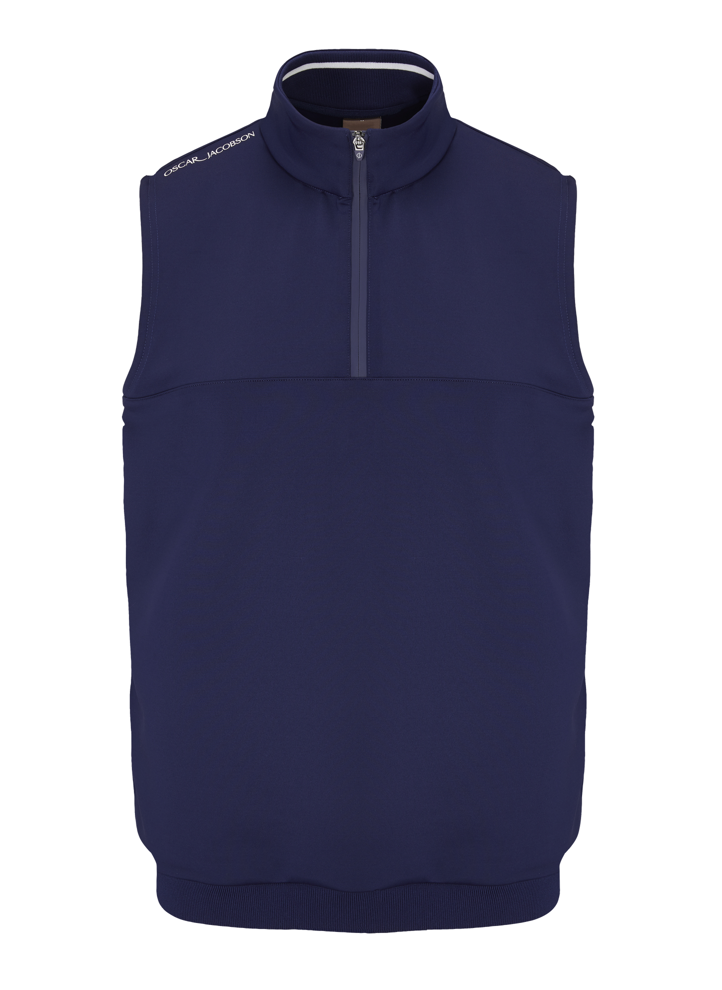 Oscar Jacobson Westland Sleeveless Quarter Zip Pullover