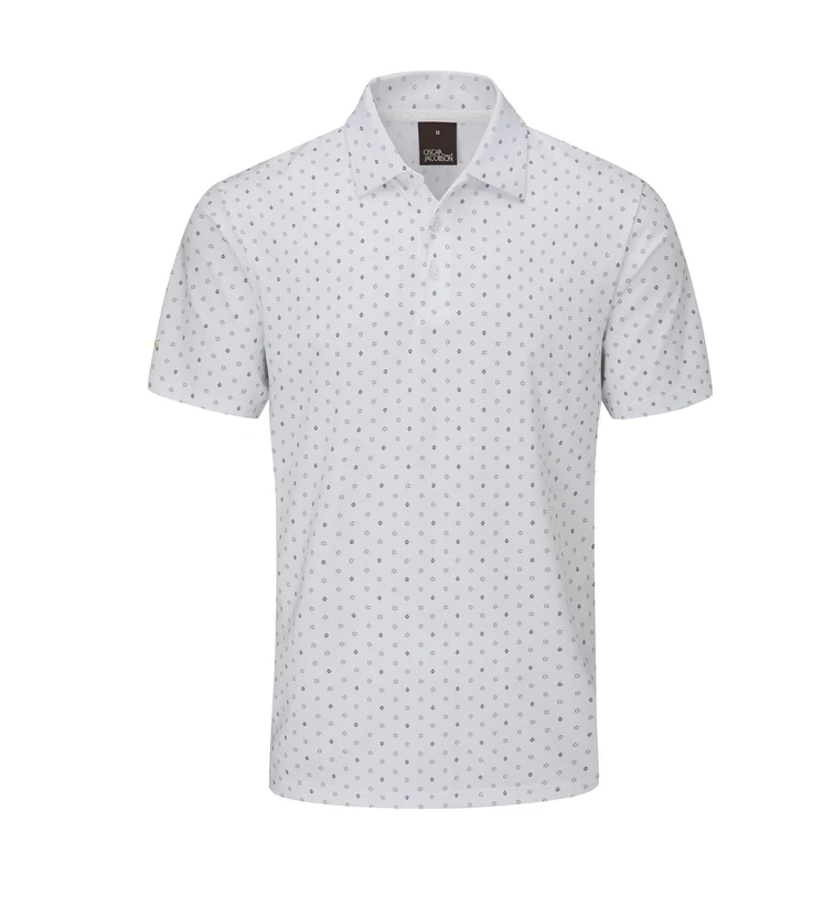 Oscar Jacobson Wellington All Over Print Polo Shirt