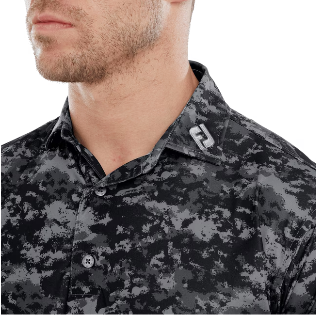 FootJoy Cloud Camo Lisle Golf Polo Shirt