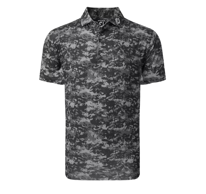 FootJoy Cloud Camo Lisle Golf Polo Shirt