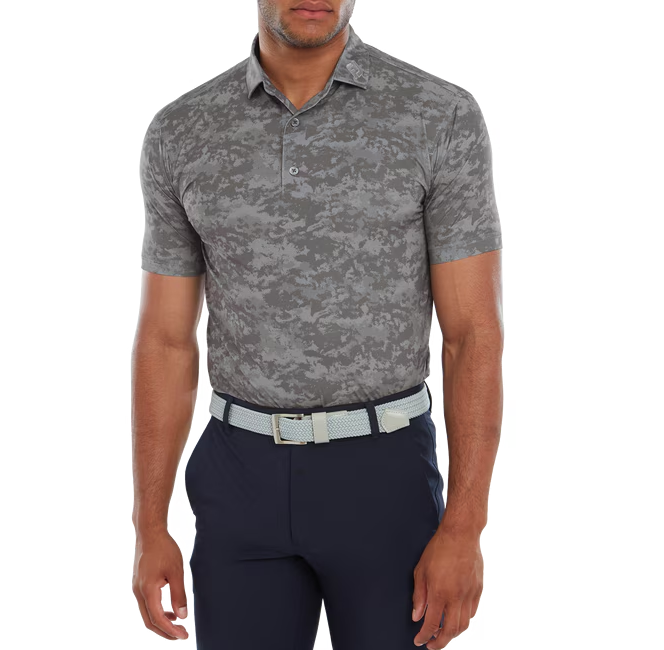 FootJoy Cloud Camo Lisle Golf Polo Shirt