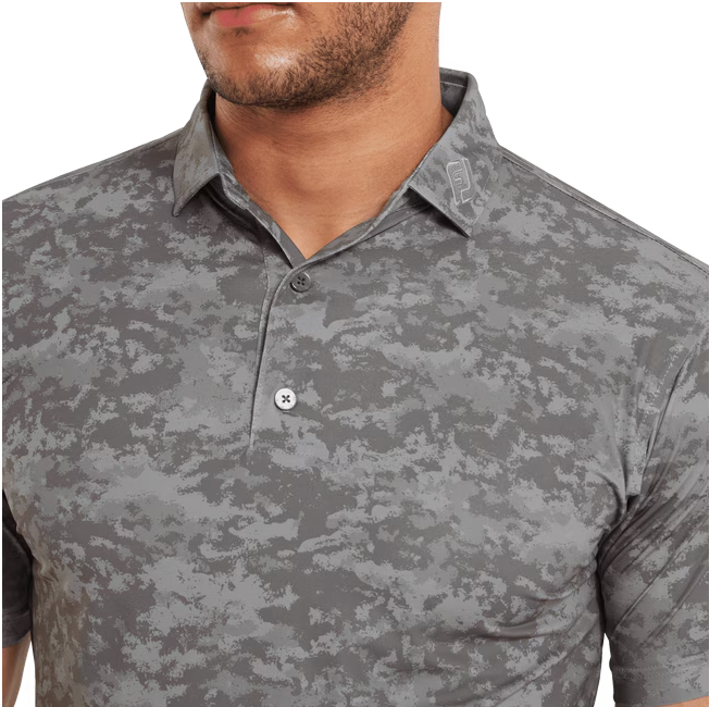 FootJoy Cloud Camo Lisle Golf Polo Shirt