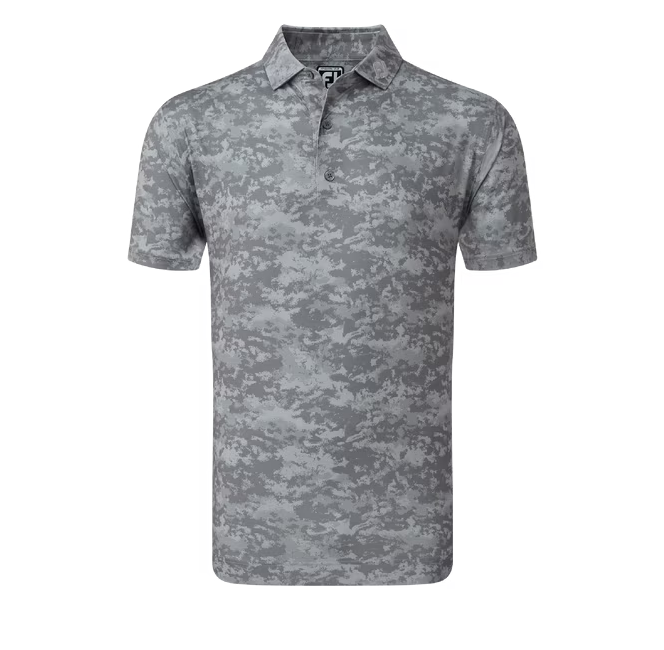 FootJoy Cloud Camo Lisle Golf Polo Shirt