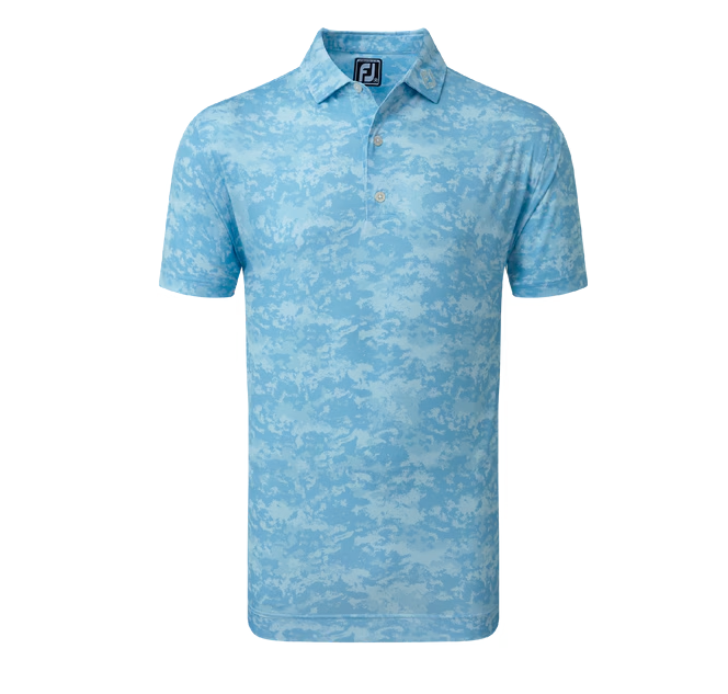 FootJoy Cloud Camo Lisle Golf Polo Shirt