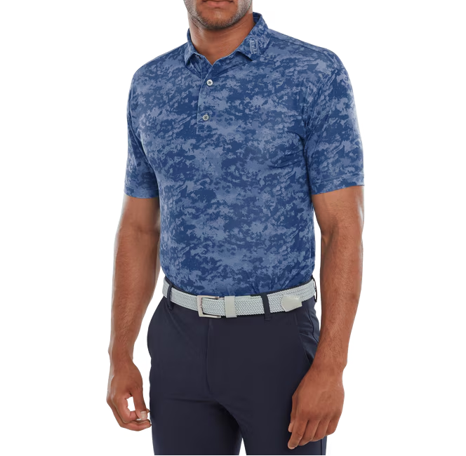 FootJoy Cloud Camo Lisle Golf Polo Shirt
