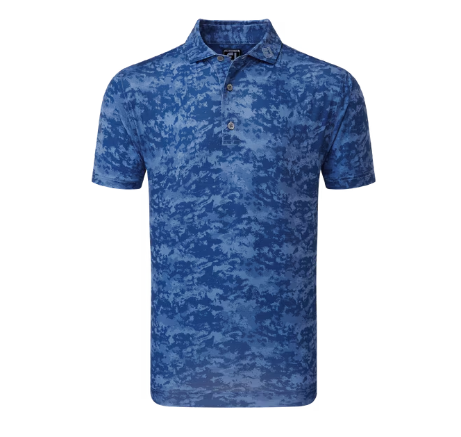 FootJoy Cloud Camo Lisle Golf Polo Shirt