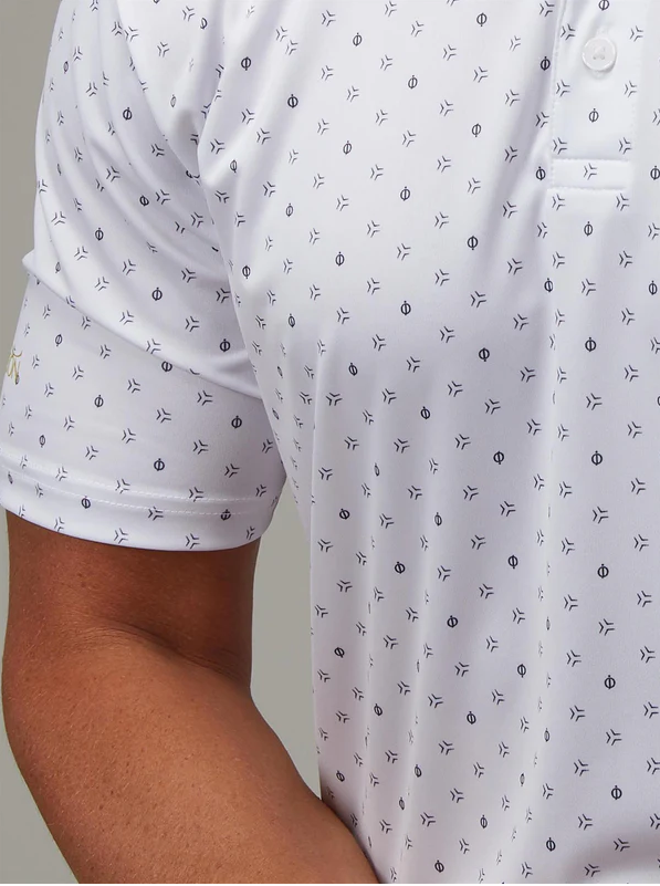 Oscar Jacobson Wellington All Over Print Polo Shirt