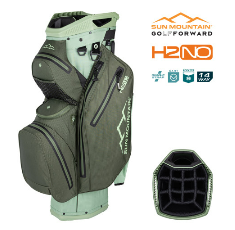2025 Sun Mountain H2NO Staff 14-Way Cart Bag