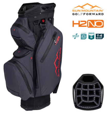 2025 Sun Mountain H2NO Staff 14-Way Cart Bag