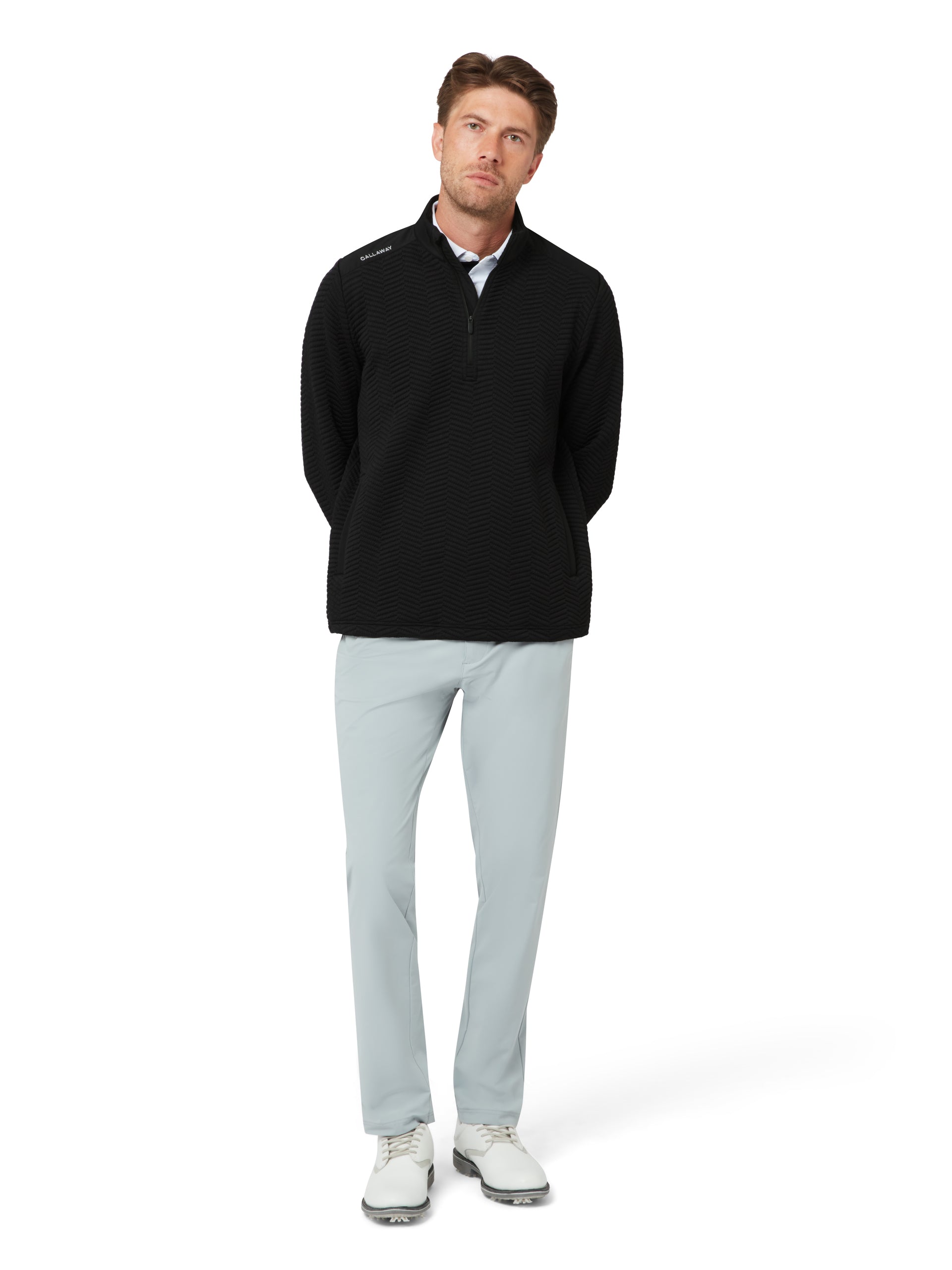 Callaway Chevron Jacqard 1/4 Zip