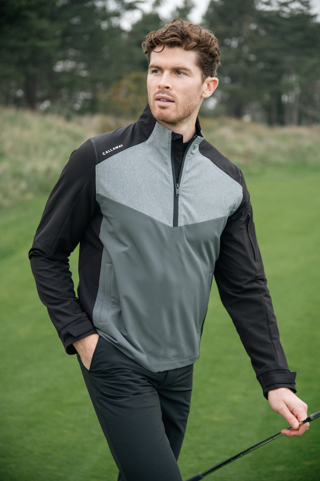 Callaway Men's 1/2 Zip Wind Jacket