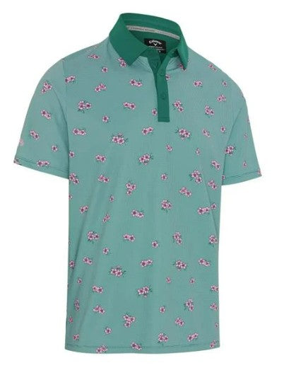 Callaway Mens Azalea Gingham Polo Shirt - Masters Collection