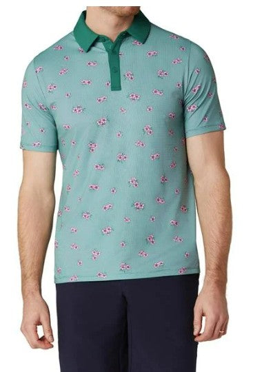 Callaway Mens Azalea Gingham Polo Shirt - Masters Collection