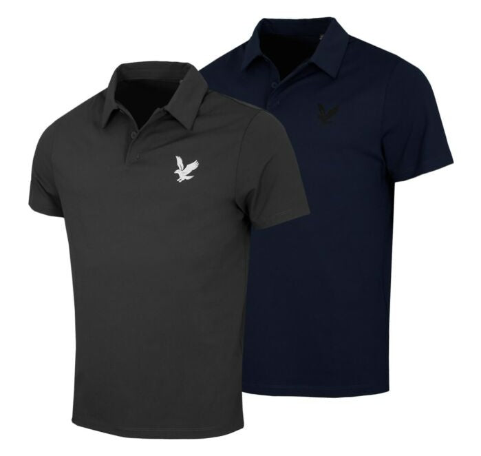 Lyle & Scott Mens Golf Course Polo Shirt Lightweight Wicking Polo Shirt