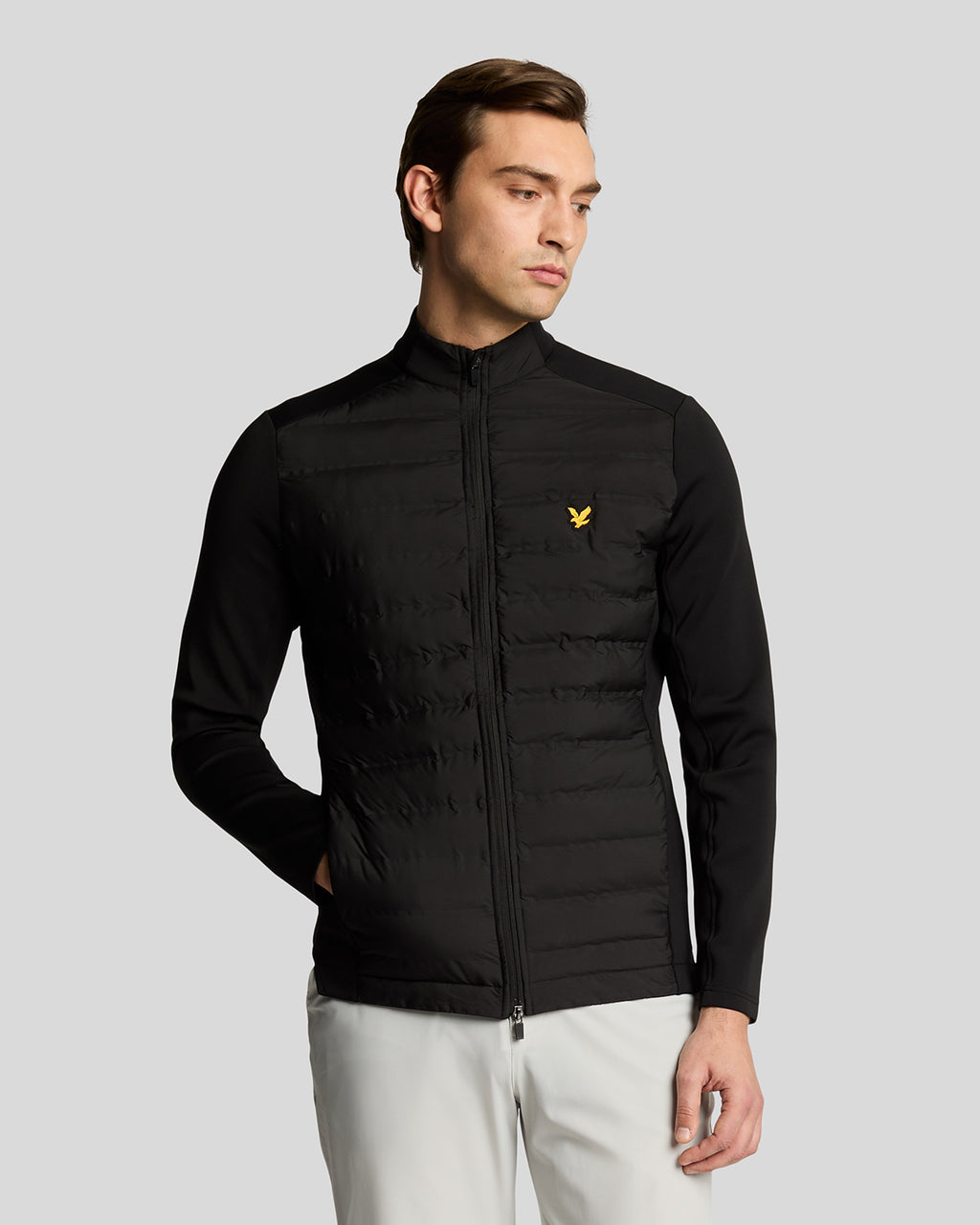 Lyle & Scott Hybrid Quilted Full Zip Golf Jacket