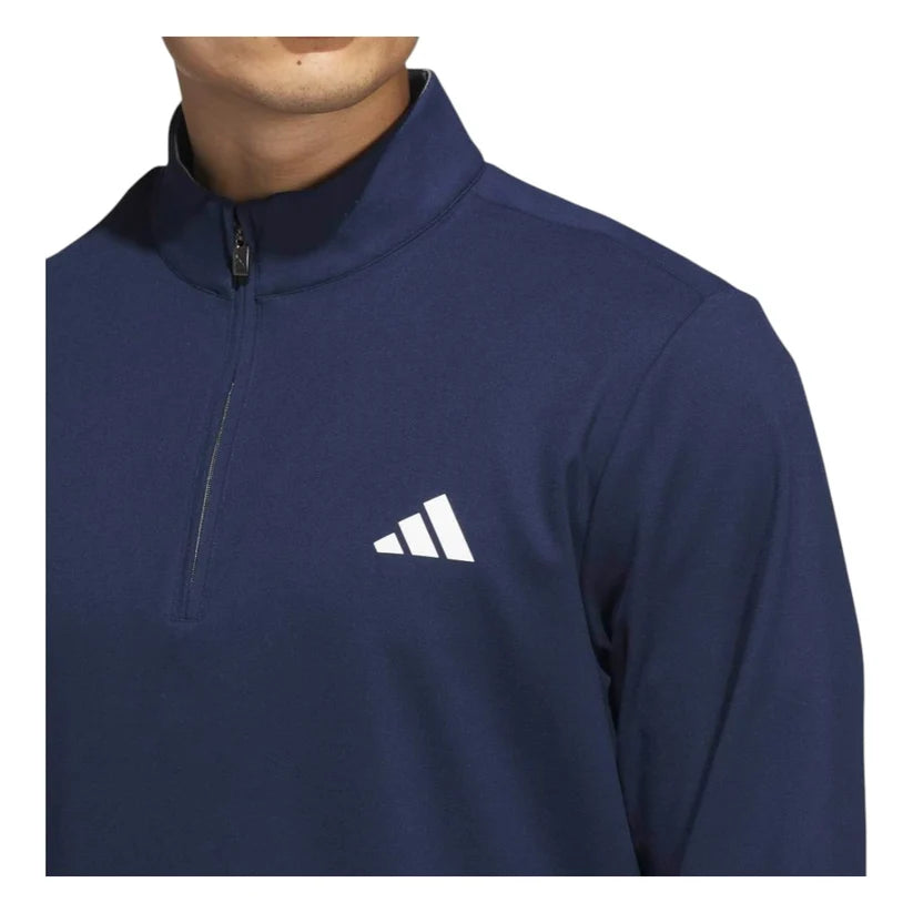 ADIDAS ULTIMATE365 CLASSIC 1/4 ZIP GOLF MID LAYER COLLEGIATE NAVY