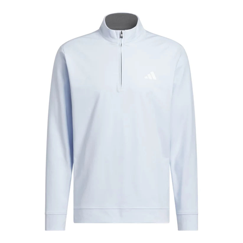 ADIDAS ULTIMATE365 CLASSIC 1/4 ZIP GOLF MID LAYER CRYSTAL SKY