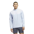 ADIDAS ULTIMATE365 CLASSIC 1/4 ZIP GOLF MID LAYER CRYSTAL SKY