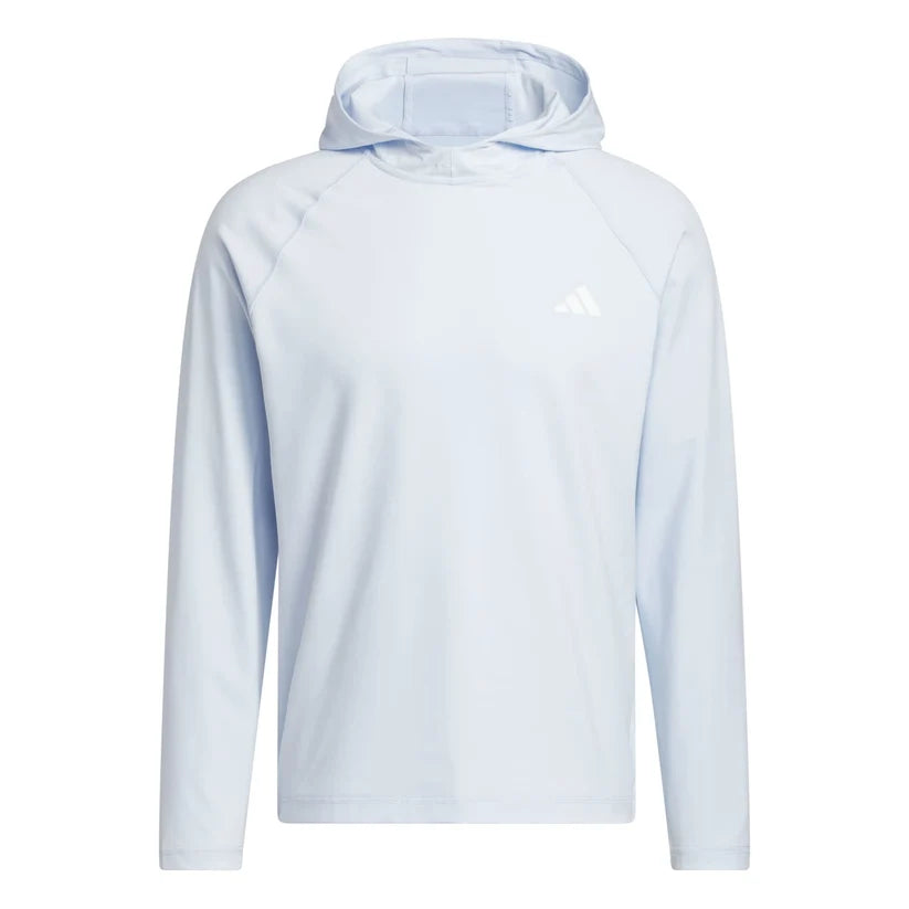 ADIDAS ULTIMATE365 HEATHER GOLF HOODIE CRYSTAL SKY