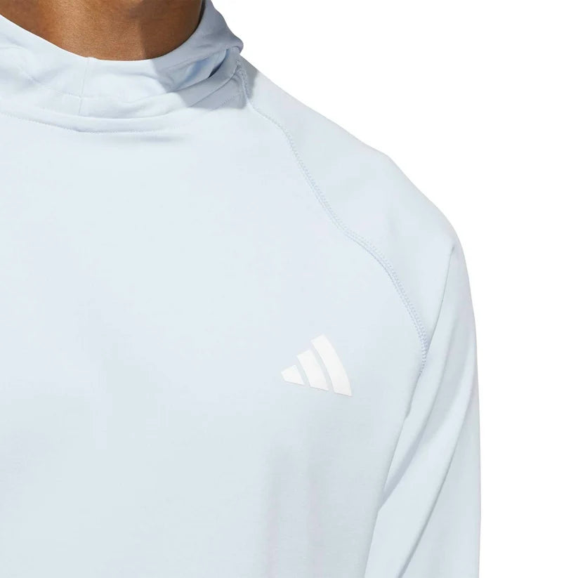 ADIDAS ULTIMATE365 HEATHER GOLF HOODIE CRYSTAL SKY