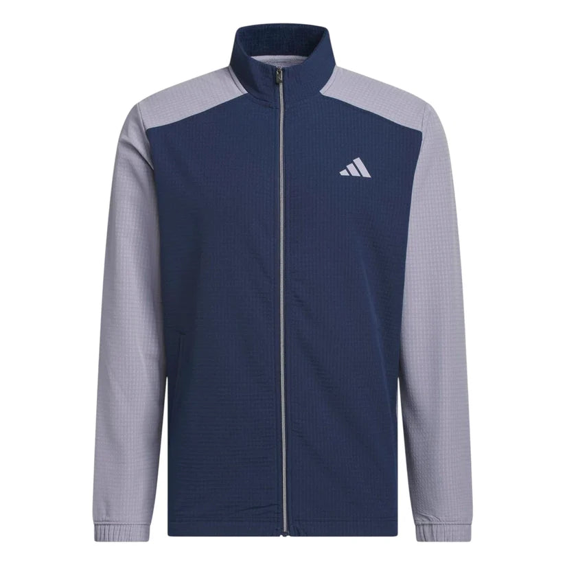 ADIDAS ULTIMATE365 WINDKNIT GOLF MID LAYER SLATE/COLLEGIATE NAVY