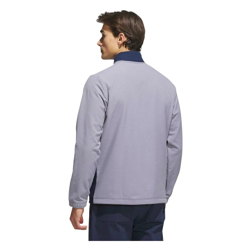 ADIDAS ULTIMATE365 WINDKNIT GOLF MID LAYER SLATE/COLLEGIATE NAVY