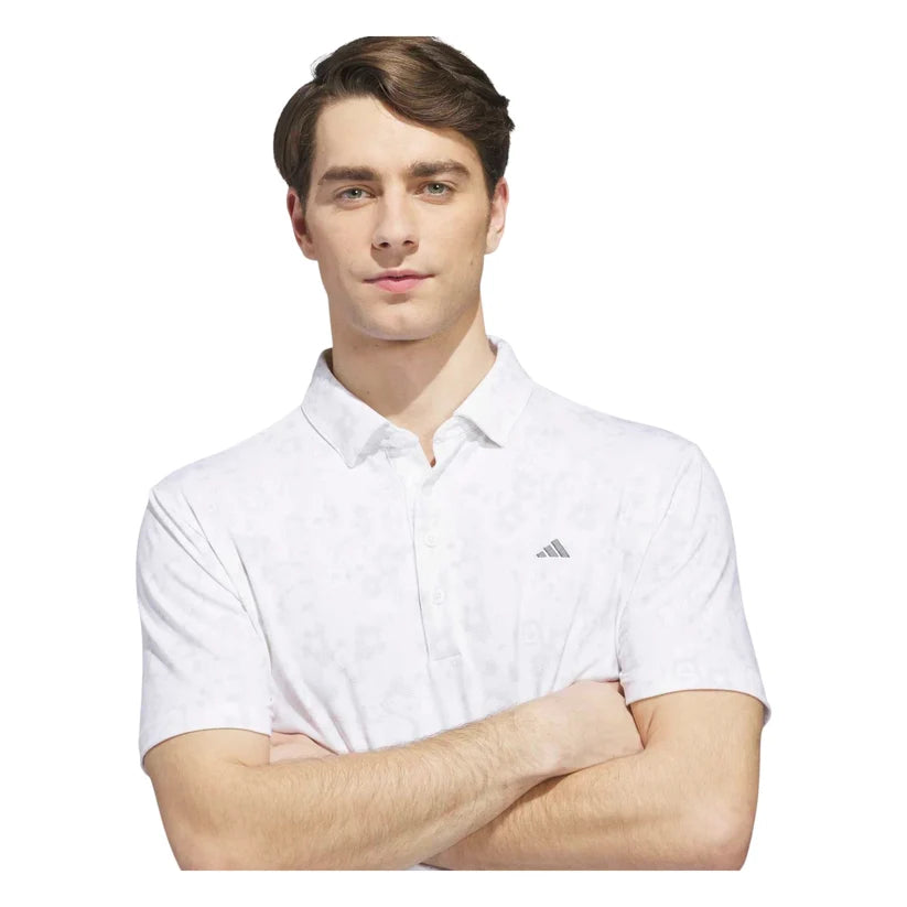 ADIDAS ULTIMATE365+ CLIMACOOL BUTTERSPUN GOLF POLO SHIRT WHITE