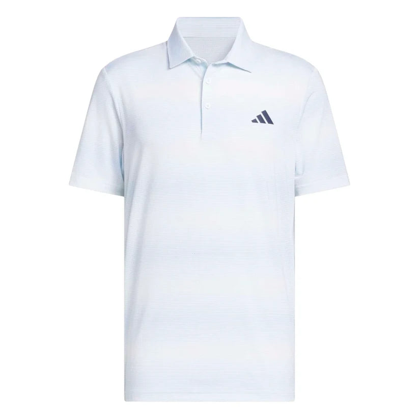 ADIDAS ULTIMATE365 MESH UPL PRINT GOLF POLO SHIRT CRYSTAL SKY