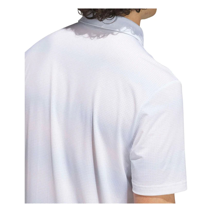 ADIDAS ULTIMATE365 MESH UPL PRINT GOLF POLO SHIRT CRYSTAL SKY
