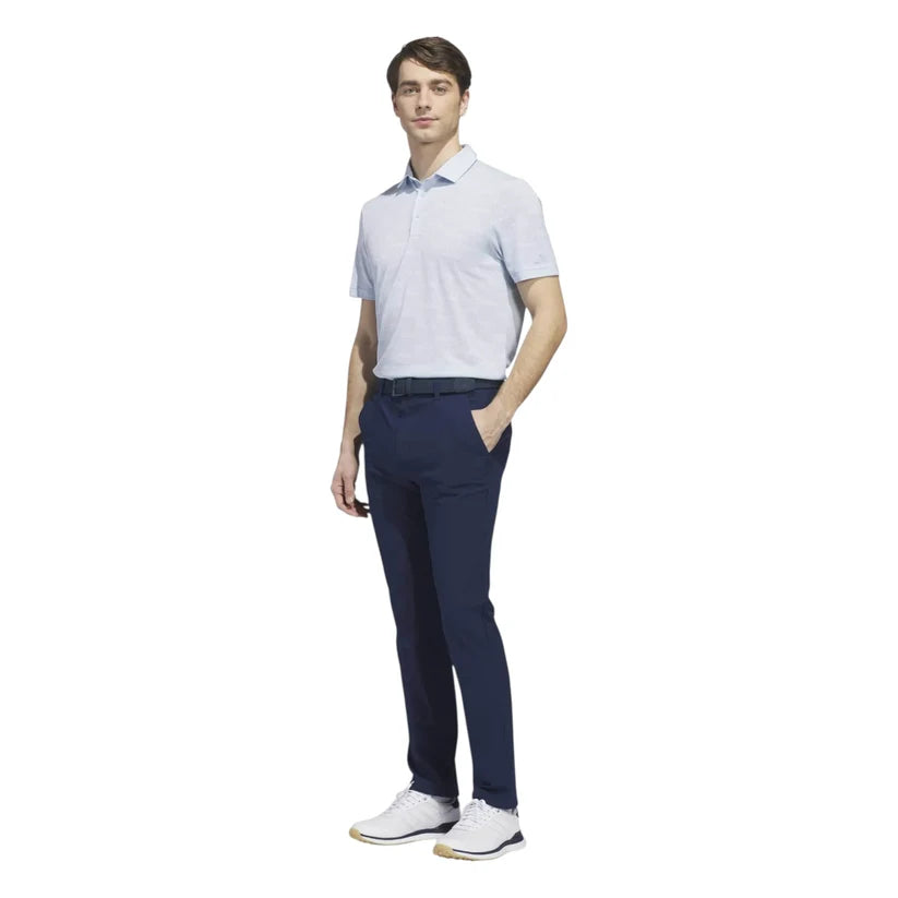ADIDAS ULTIMATE365 JACQUARD GOLF POLO SHIRT CRYSTAL SKY