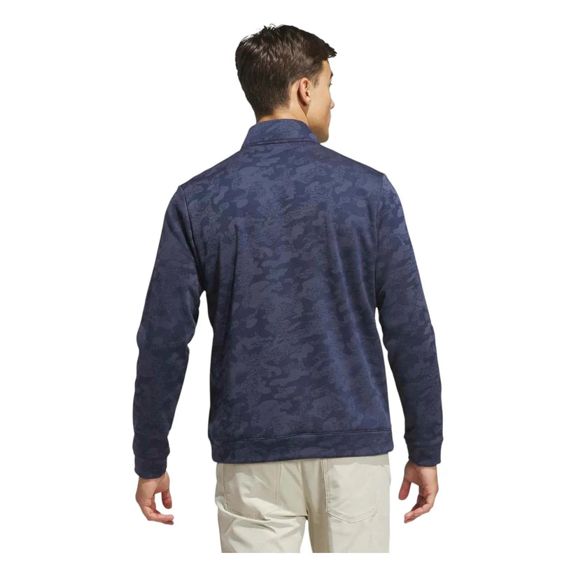 ADIDAS ULTIMATE365 DWR 1/4 ZIP GOLF MID LAYER COLLEGIATE NAVY/SHADOW NAVY