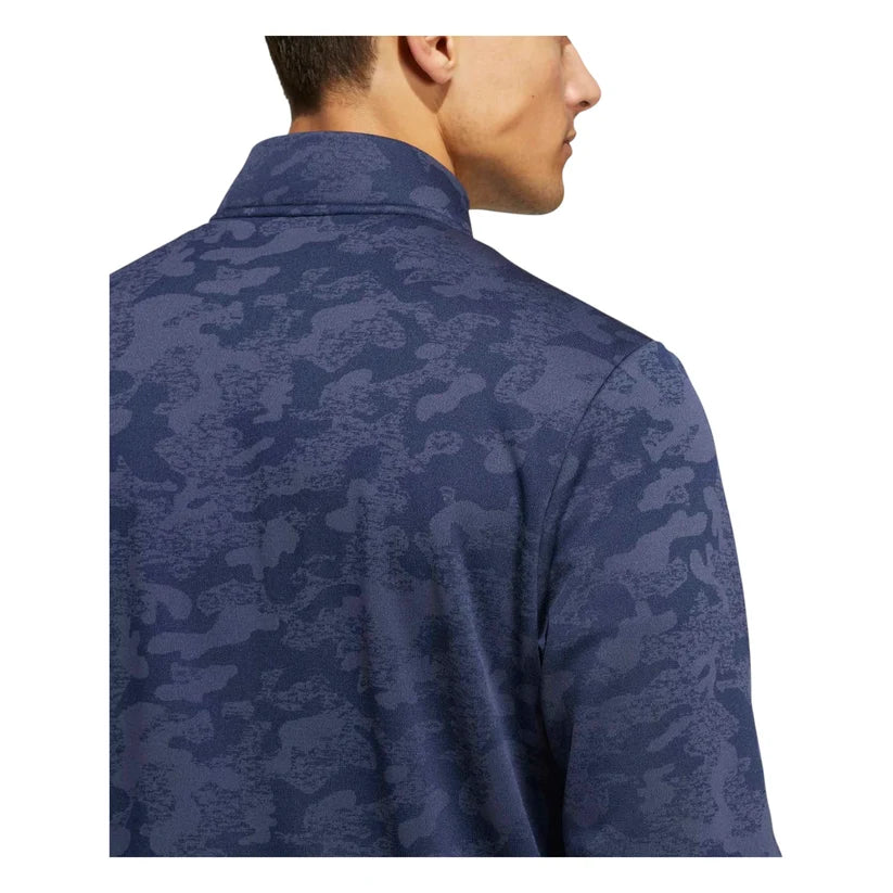 ADIDAS ULTIMATE365 DWR 1/4 ZIP GOLF MID LAYER COLLEGIATE NAVY/SHADOW NAVY