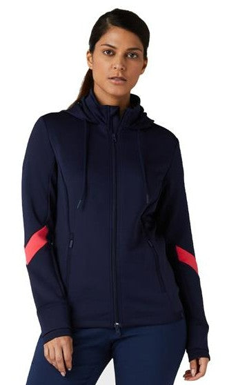 Callaway Ladies Midweight Fleece Hoodie Peacoat