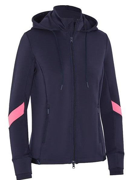 Callaway Ladies Midweight Fleece Hoodie Peacoat