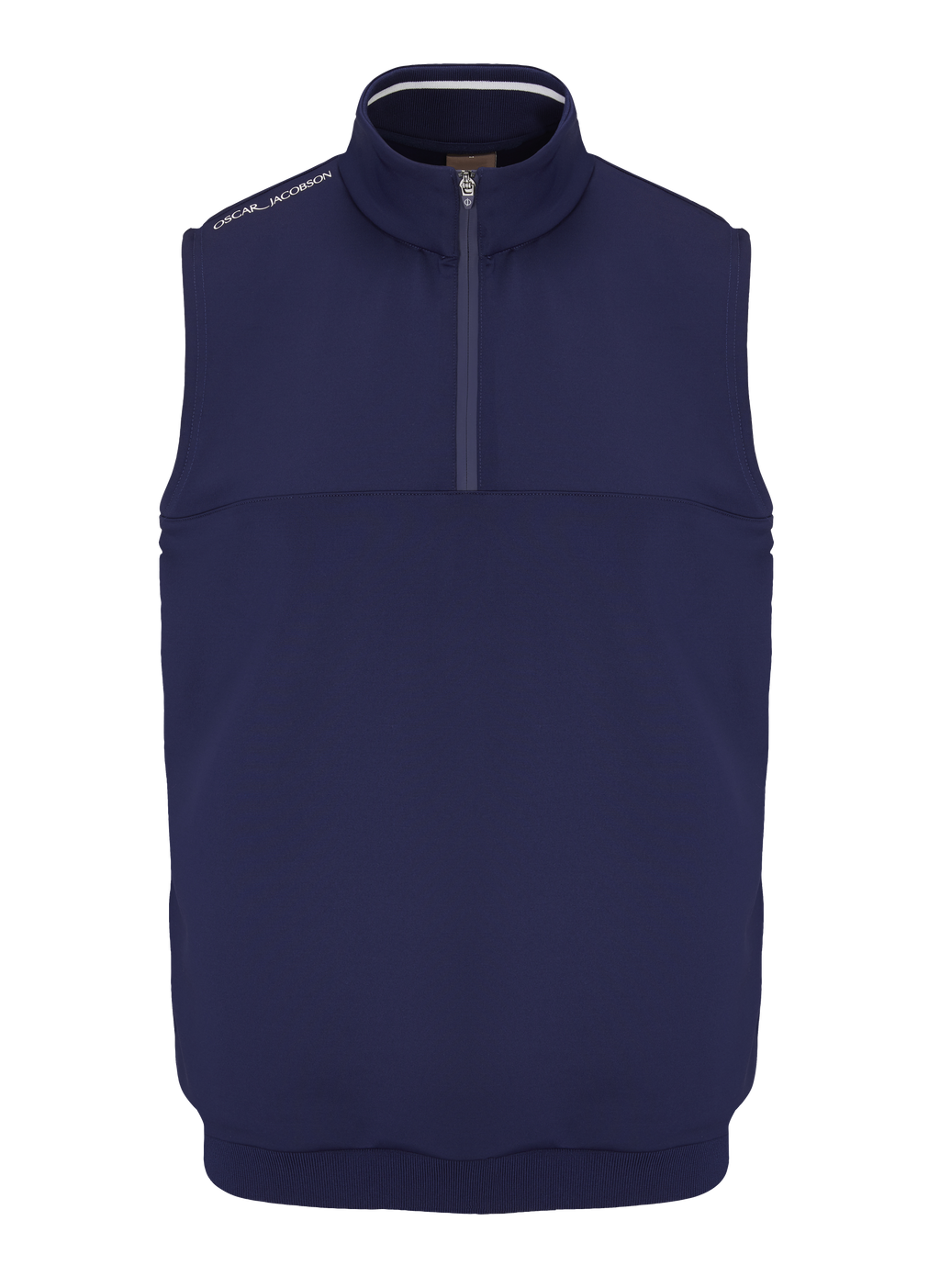 Oscar Jacobson Westland Sleeveless Quarter Zip Pullover