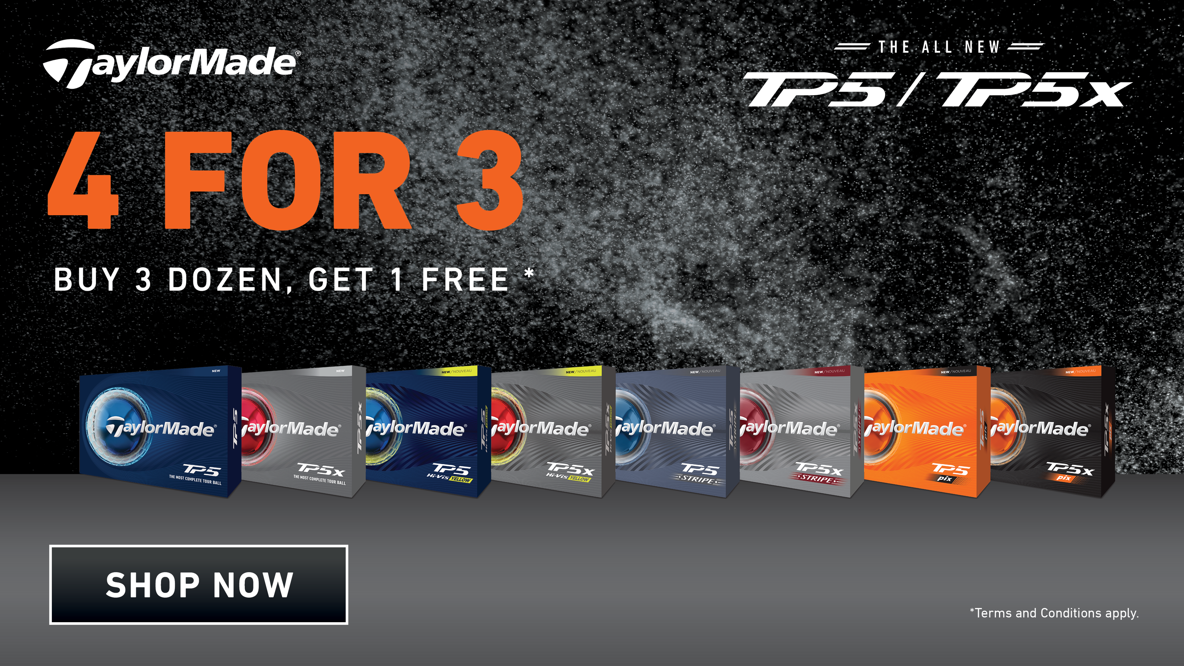 TAYLORMADE 2026 TP5 and TP5x 4 for 3 Offer
