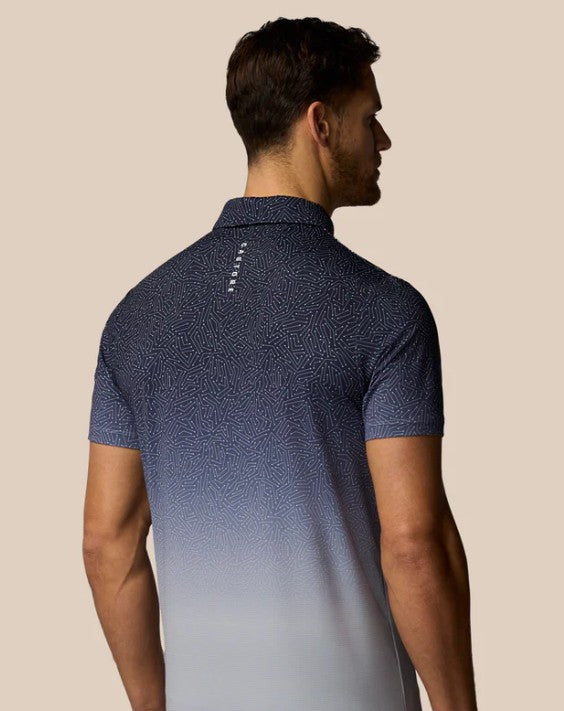 Castore men’s Golf Map Printed Short Sleeve Polo Top