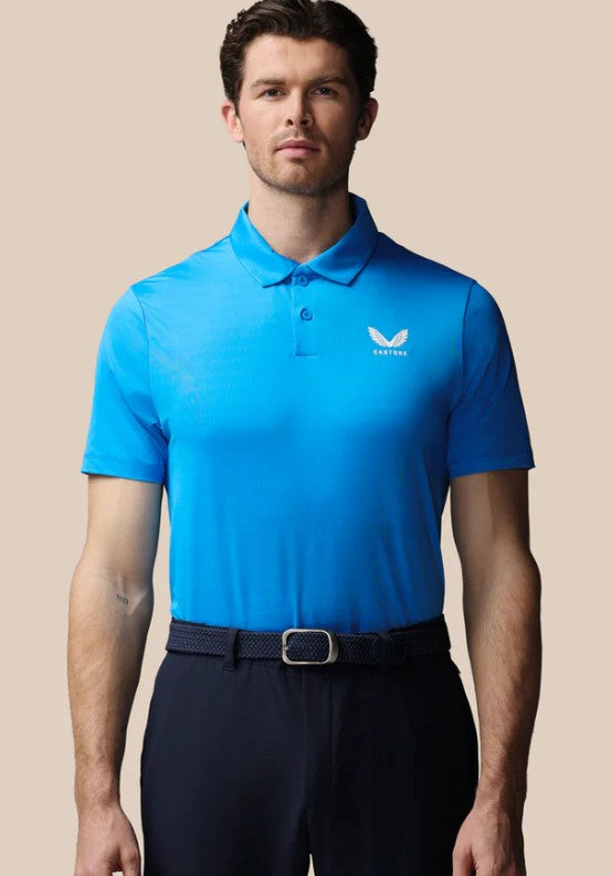 Castore men’s Golf Striped Short Sleeve Polo Top