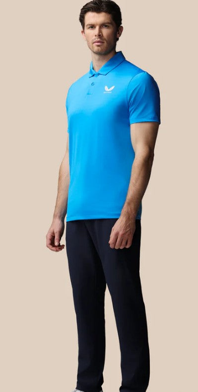 Castore men’s Golf Striped Short Sleeve Polo Top