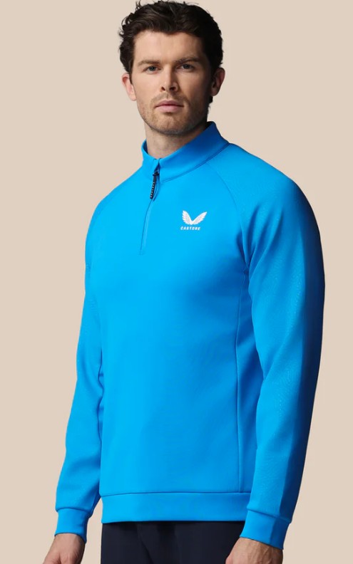 Castore Men’s Golf Flex Debossed Quarter Zip Long Sleeve Top