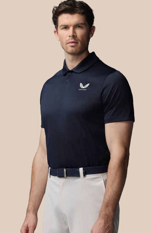 Castore Men’s Golf LVS Engineered Knit Short Sleeve Polo Top