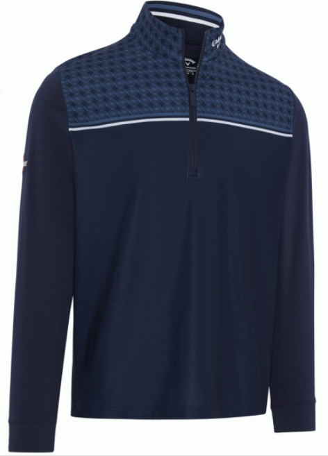 Callaway Golf Printed Block 1/4 Zip Pullover
