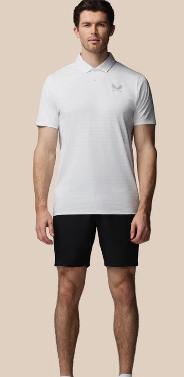 Castore men’s Golf Striped Short Sleeve Polo Top