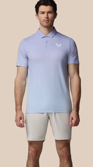 Castore men’s Golf Striped Short Sleeve Polo Top
