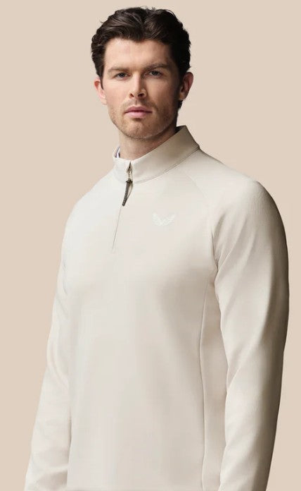 Castore Men’s Golf Flex Debossed Quarter Zip Long Sleeve Top