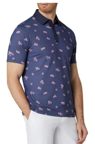 Callaway Mens Azalea Gingham Polo Shirt - Masters Collection