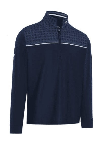 Callaway Odyssey Printed Block Pullover - Peacoat