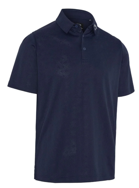 Callaway Mens Odyssey Ventilated Jaquard Opti-Dri Stretch Golf Polo Shirt
